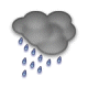 mostly cloudy